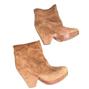 Roberto Del Carlo Suede Wedged Booty Made in Italy Size 37
